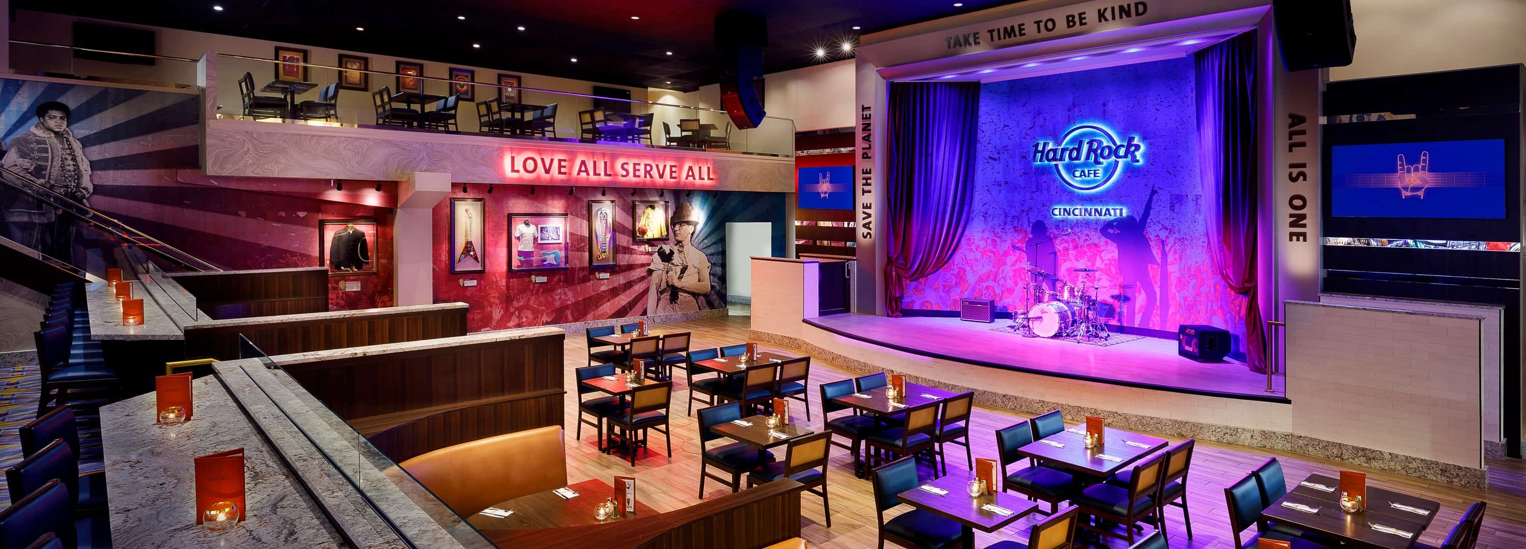 Hard Rock Cafe Dining in Downtown Cincinnati