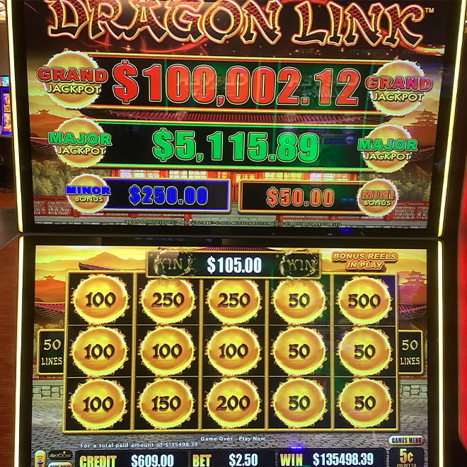Dragon Link jackpot over $100,000 at Seminole Classic Casino