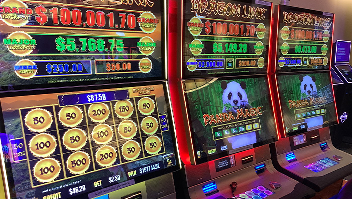 Image of Dragon Link slots at Seminole Classic Casino
