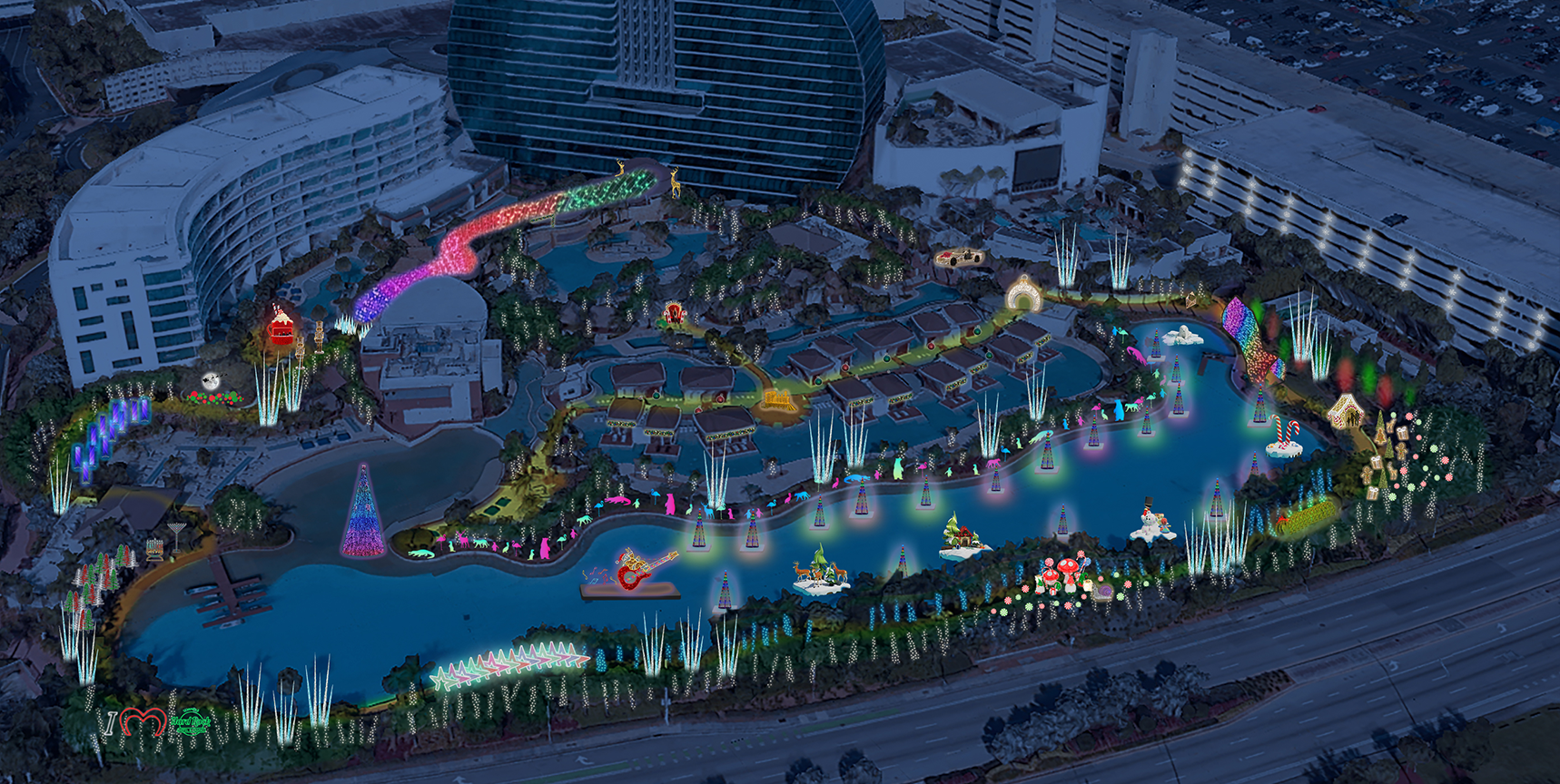 Hard Rock The Holidays Map of Exhibits