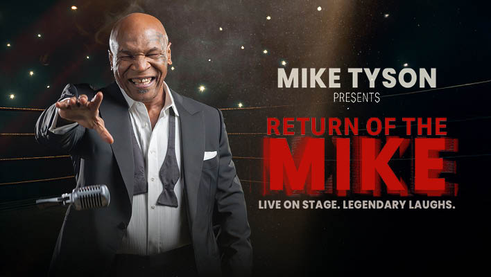 Mike Tyson presents Return of the Mike live on stage. Legendary Laughs.