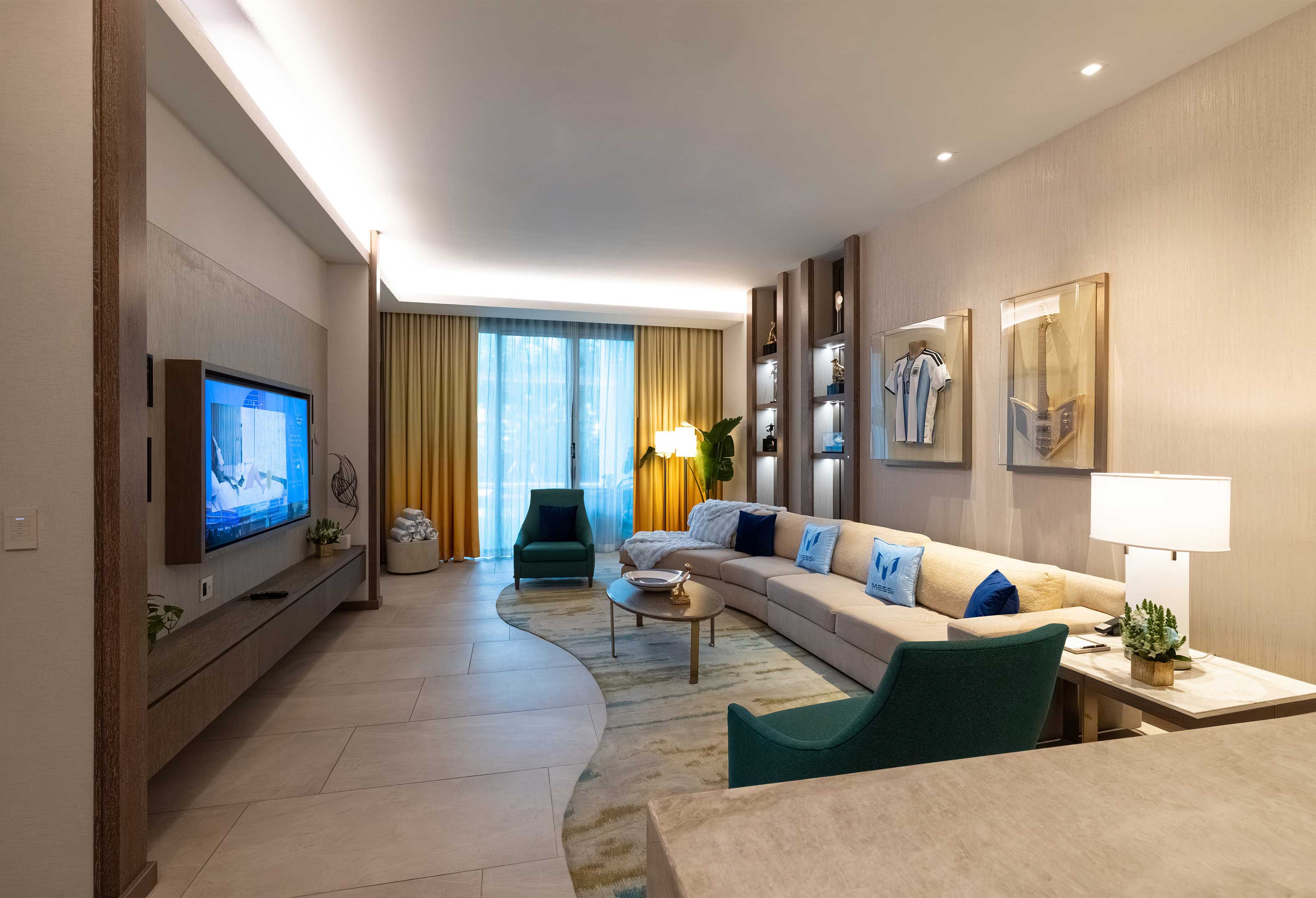 Messi Legendary Suite living room interior