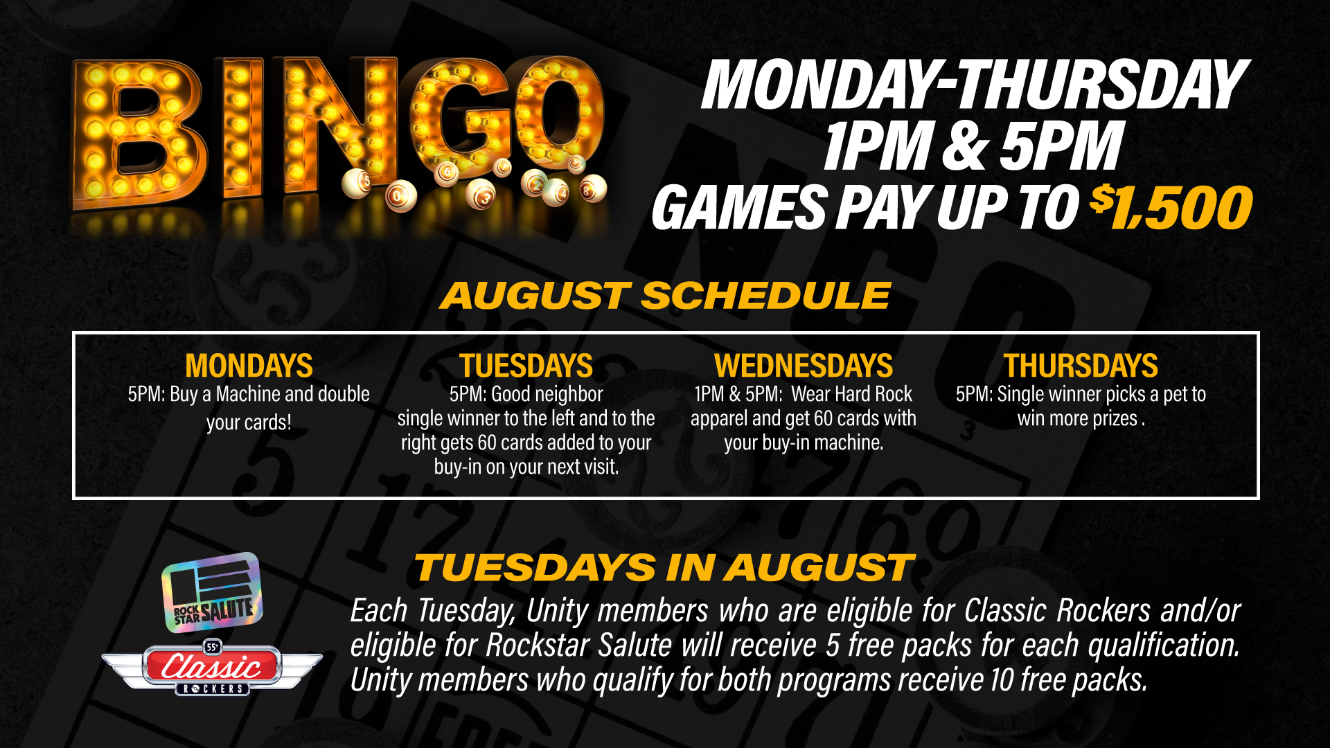 August Bingo