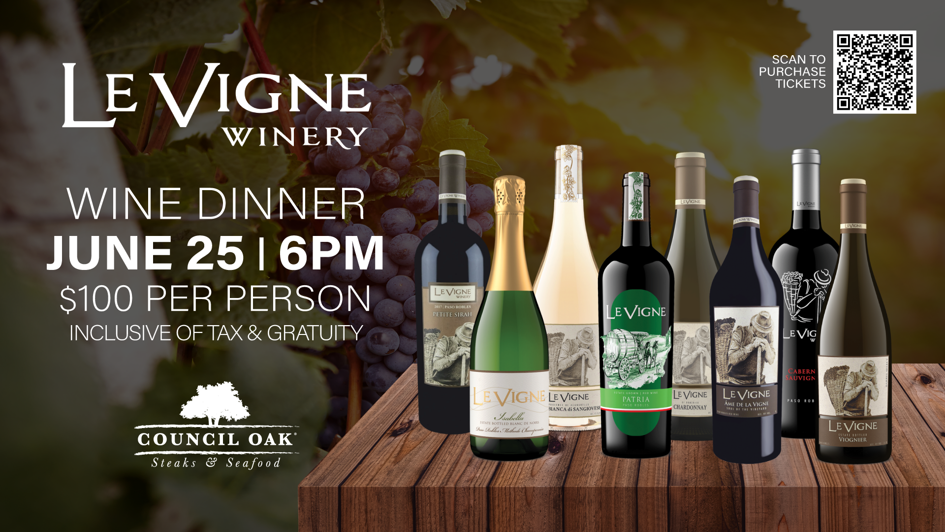 LeVigne Winery Wine Dinner