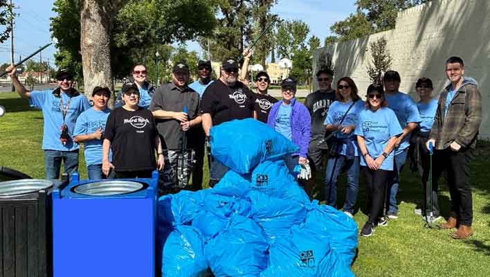 Hard Rock Casino Tejon Team Members Participate in the Great American Clean-Up