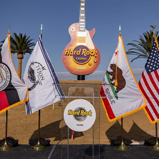 Hard Rock Casino Tejon unveils their Guitar Marquee