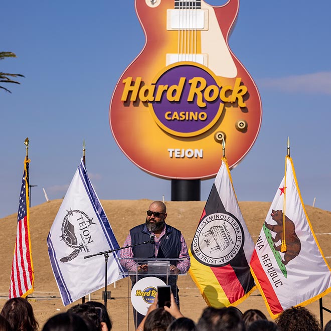 Hard Rock Casino Tejon unveils their Guitar Marquee